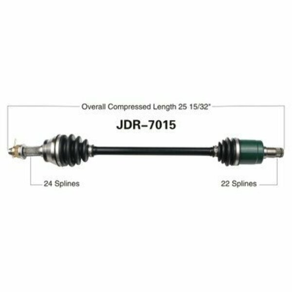 Wide Open OE Replacement CV Axle for GATOR FRONT XUV550-12-16/RSX850i JDR-7015